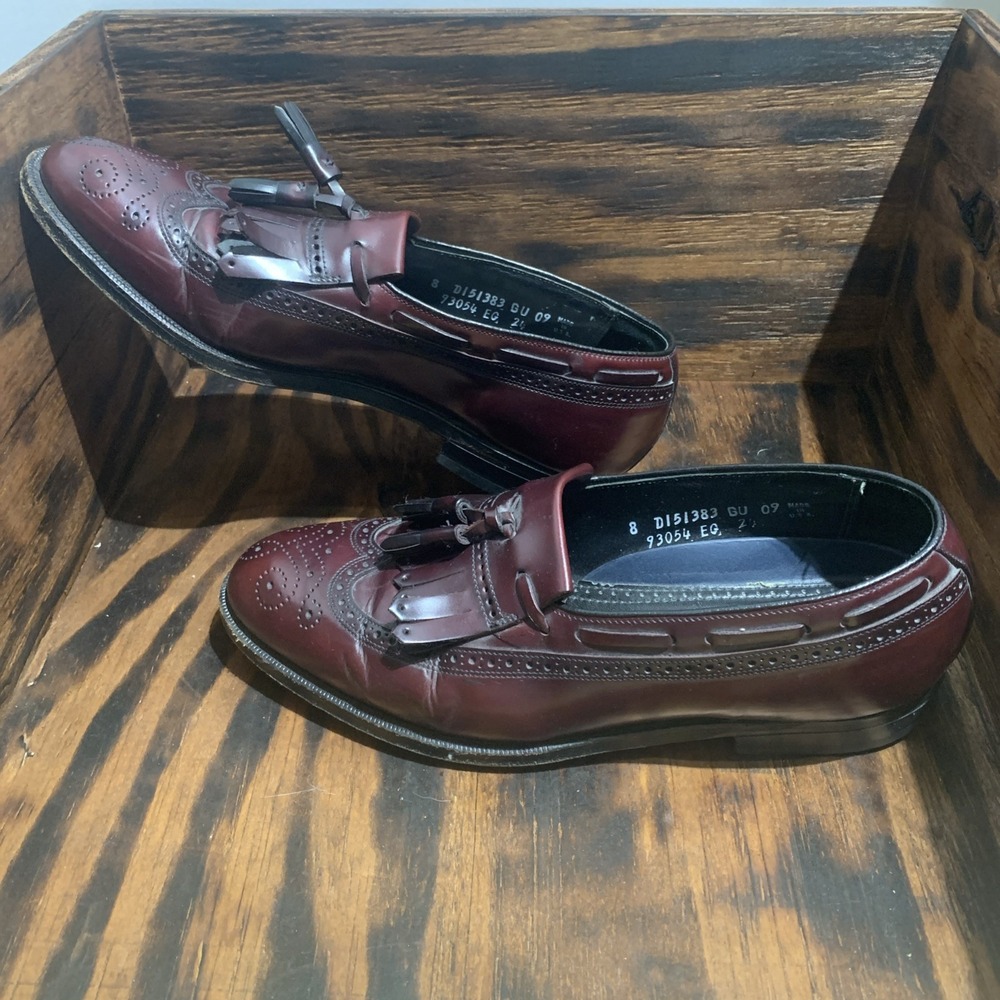 Florsheim Imperial Brogue Wingtip KiltieTassel Loafer‎ Shoes Mens Size 8D USA